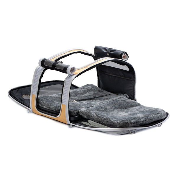 Kittyrama Waterproof Cat Carrier & Hideaway | Airline-Approved-Cat Carrier-Kittyrama- Silver Circle Pets
