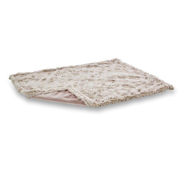 Laboni Woven Faux Fur Dog Blanket Cozy-Dog Blanket-Laboni- Silver Circle Pets