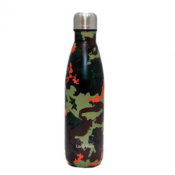 Long Paws - Human & Dog Walter Bottle Hiker Duo-Pet Bowls, Feeders & Waterers-Long Paws- Silver Circle Pets
