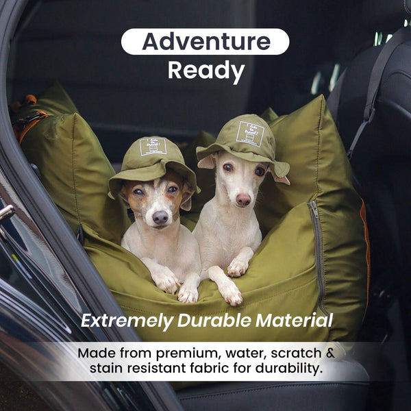 Luther Bennett ISOFIX Travel Dog Car Seat 2.0-Pet Car Seat-Luther Bennett- Silver Circle Pets