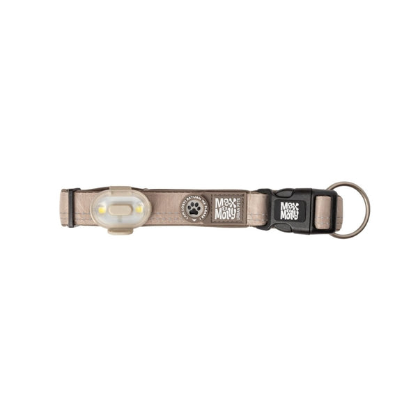 Max & Molly Matrix 2.0 Ultra LED Dog Collar Safety Light | USB-C Rechargeable-Pet Accessories-Max & Molly- Silver Circle Pets