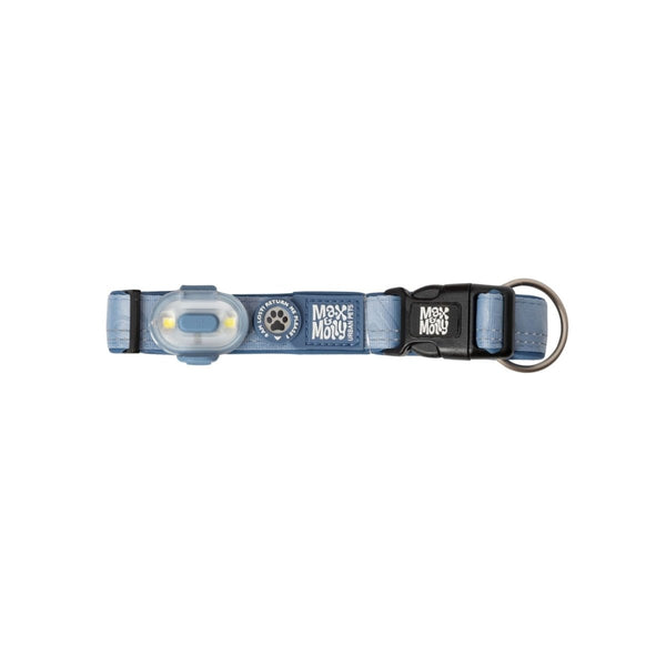 Max & Molly Matrix 2.0 Ultra LED Dog Collar Safety Light | USB-C Rechargeable-Pet Accessories-Max & Molly- Silver Circle Pets
