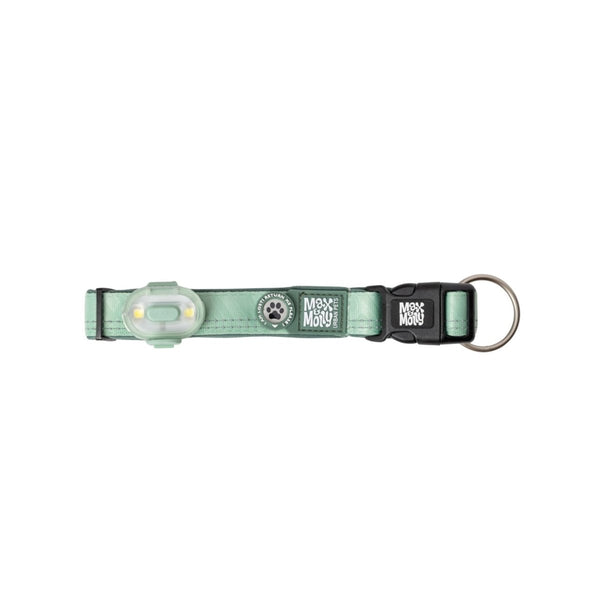 Max & Molly Matrix 2.0 Ultra LED Dog Collar Safety Light | USB-C Rechargeable-Pet Accessories-Max & Molly- Silver Circle Pets