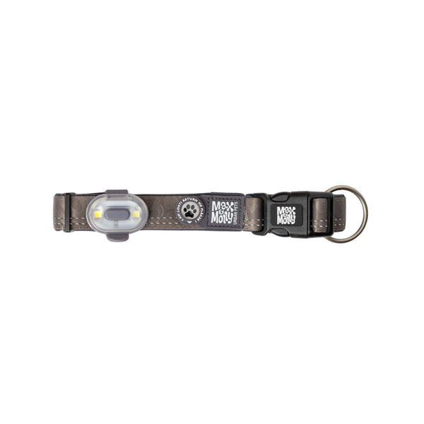 Max & Molly Matrix 2.0 Ultra LED Dog Collar Safety Light | USB-C Rechargeable-Pet Accessories-Max & Molly- Silver Circle Pets
