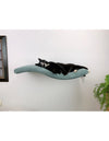 Cat's Atelier Metal Base Cat Wall Shelf WAVE | 75 cm Symmetrical Right