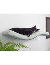 Cat's Atelier Metal Base Cat Wall Shelf | WAVE 75 cm Unsymmetrical Left