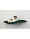 Cat's Atelier Metal Base Cat Wall Shelf | WAVE 75 cm Unsymmetrical Left