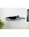 Cat's Atelier Metal Base Cat Wall Shelf | WAVE 75 cm Unsymmetrical Left