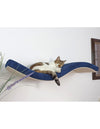 Cat's Atelier Metal Base Cat Wall Shelf | WAVE 75 cm Unsymmetrical Left
