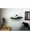 Cat's Atelier Metal Base Cat Wall Shelf | WAVE 75 cm Unsymmetrical Left