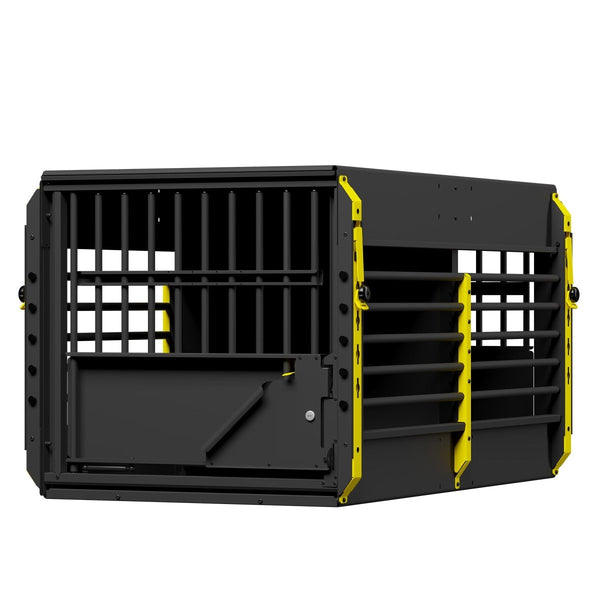 MIMsafe MultiCage G4 Double Extra Large | Crash-Tested Dog Transport Cage-Dog Cage-MIMsafe- Silver Circle Pets