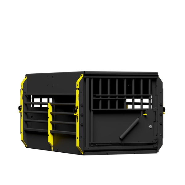 MIMsafe MultiCage G4 Double Large | Crash-Tested Dog Transport Cage-Dog Cage-MIMsafe- Silver Circle Pets