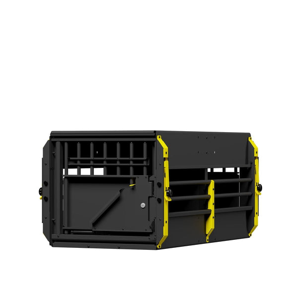 MIMsafe MultiCage G4 Double Medium | Crash-Tested Dog Transport Cage-Dog Cage-MIMsafe- Silver Circle Pets