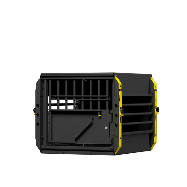 MIMsafe MultiCage G4 Single Large | Crash-Tested Dog Transport Cage-Dog Cage-MIMsafe- Silver Circle Pets
