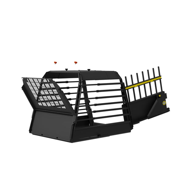 MIMsafe VarioCage Single X-Large | 4th Gen Adjustable Dog Car Crate | Crash Tested-Dog Crate-MIMSafe- Silver Circle Pets