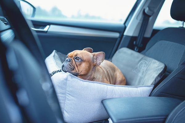 Oh Charlie Dog Car Seat Bed Elite-Dog Car Seat-Oh Charlie- Silver Circle Pets