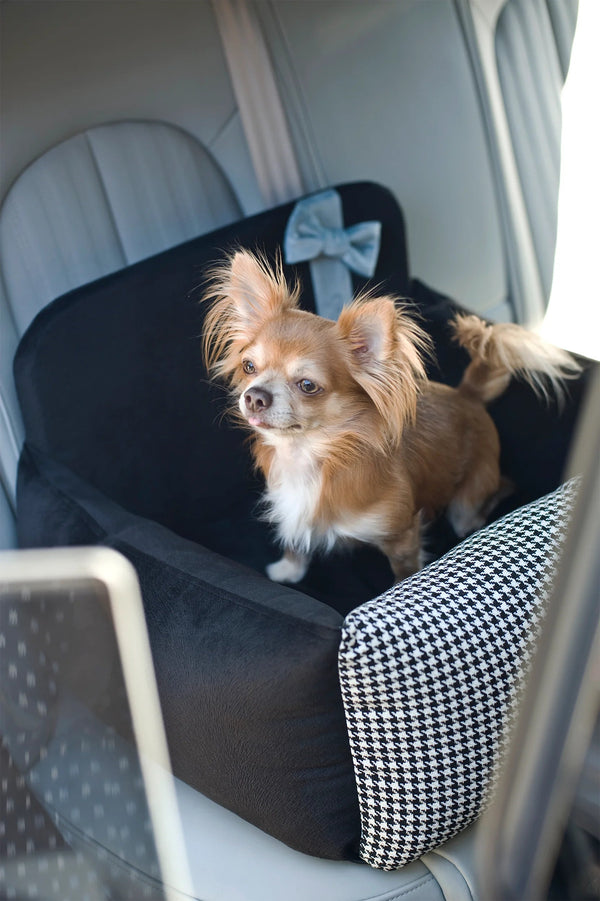 Oh Charlie Dog Car Seat Bed Finessa-Dog Car Seat-Oh Charlie- Silver Circle Pets