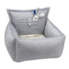 Oh Charlie Dog Car Seat Bed Florence-Dog Car Seat-Oh Charlie- Silver Circle Pets