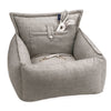 Oh Charlie Dog Car Seat Bed Florence-Dog Car Seat-Oh Charlie- Silver Circle Pets