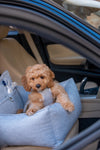 Oh Charlie Dog Car Seat Bed Florence-Dog Car Seat-Oh Charlie- Silver Circle Pets