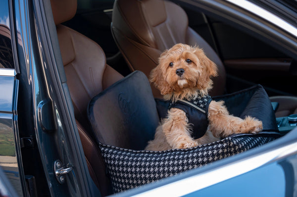 Oh Charlie Dog Car Seat Bed Prestige-Dog Car Seat-Oh Charlie- Silver Circle Pets