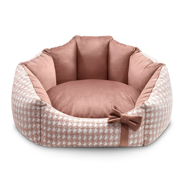 Oh Charlie Round Dog Bed Glamour-Dog Bed-Oh Charlie- Silver Circle Pets