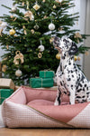 Oh Charlie Square Dog Bed Glamour Deluxe-Dog Bed-Oh Charlie- Silver Circle Pets