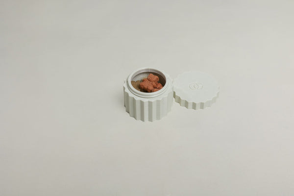 OMNIAGIOIA Personalised Pet Treat Holder-Treat Holder-OMNIAGIOIA- Silver Circle Pets