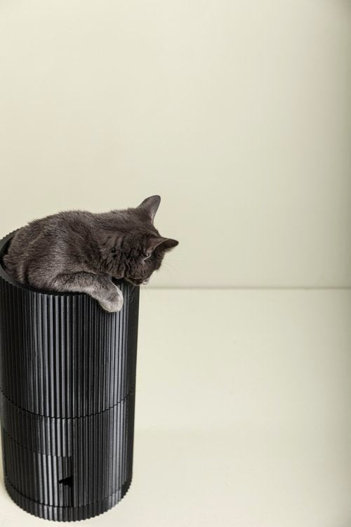 OMNIAGIOIA Pet Food Short Storage Tower-Pet Bowls, Feeders & Waterers-OMNIAGIOIA- Silver Circle Pets