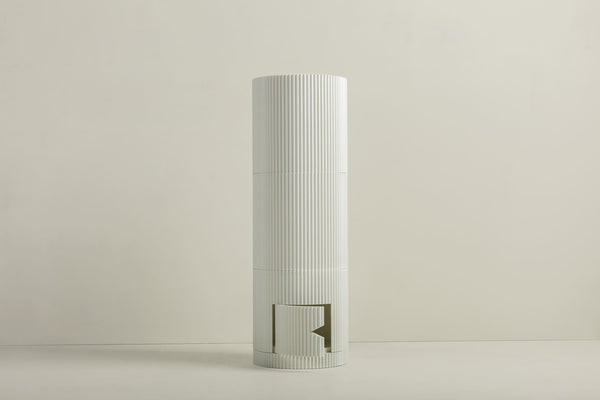 OMNIAGIOIA Pet Food Tall Storage Tower-Pet Bowls, Feeders & Waterers-OMNIAGIOIA- Silver Circle Pets
