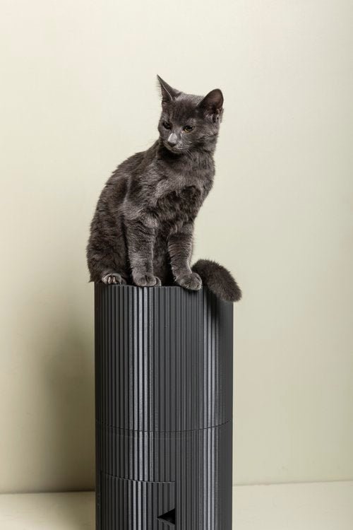 OMNIAGIOIA Pet Food Tall Storage Tower-Pet Bowls, Feeders & Waterers-OMNIAGIOIA- Silver Circle Pets