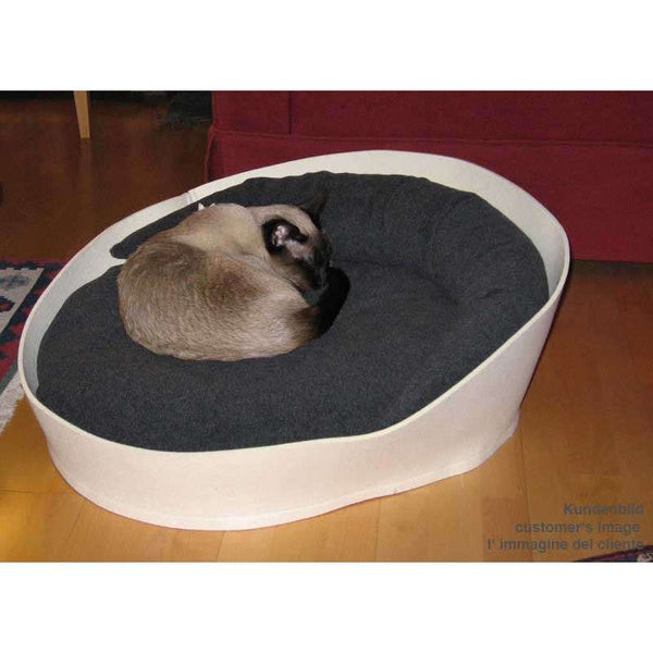 Pet Interiors ARENA Felt Designer Cat Bed-Cat Bed-Pet Interiors- Silver Circle Pets