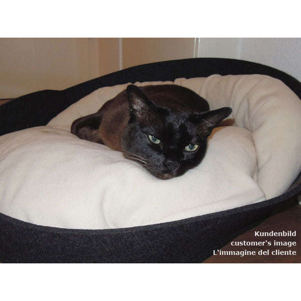 Pet Interiors ARENA Felt Designer Cat Bed-Cat Bed-Pet Interiors- Silver Circle Pets
