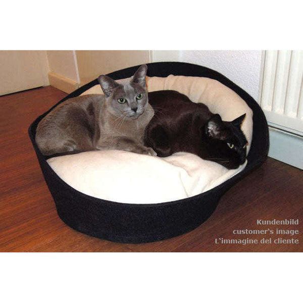 Pet Interiors ARENA Felt Designer Cat Bed-Cat Bed-Pet Interiors- Silver Circle Pets