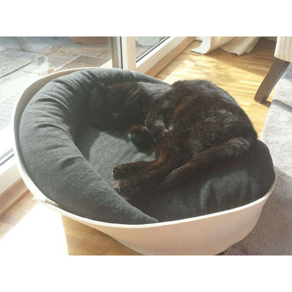 Pet Interiors ARENA Felt Designer Cat Bed-Cat Bed-Pet Interiors- Silver Circle Pets