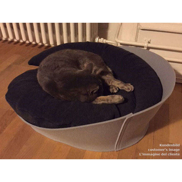 Pet Interiors ARENA Felt Designer Cat Bed-Cat Bed-Pet Interiors- Silver Circle Pets