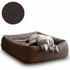 Pet Interiors Buffalo Leather Dog Bed BOOX-Dog Bed-Pet Interiors- Silver Circle Pets