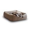 Pet Interiors Buffalo Leather Dog Bed BOOX-Dog Bed-Pet Interiors- Silver Circle Pets