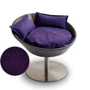 Pet Interiors Cosmo Leather Deluxe Cat Bed-Cat Bed-Pet Interiors- Silver Circle Pets