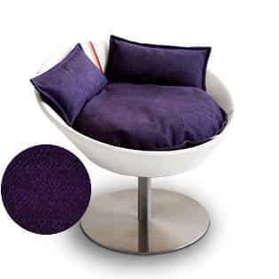 Pet Interiors Cosmo Leather Deluxe Cat Bed-Cat Bed-Pet Interiors- Silver Circle Pets