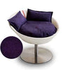 Pet Interiors Cosmo Leather Deluxe Cat Bed-Cat Bed-Pet Interiors- Silver Circle Pets