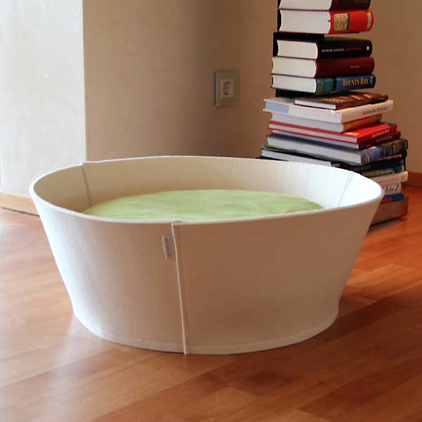 Pet Interiors CREDO Felt Designer Cat Bed-Cat Bed-Pet Interiors- Silver Circle Pets