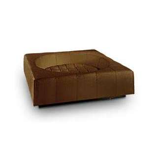 Pet Interiors Cube Faux Leather Dog Bed-Dog Bed-Pet Interiors- Silver Circle Pets