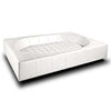 Pet Interiors Cube Faux Leather Dog Bed-Dog Bed-Pet Interiors- Silver Circle Pets