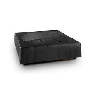 Pet Interiors Cube Faux Leather Dog Bed-Dog Bed-Pet Interiors- Silver Circle Pets