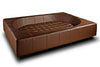 Pet Interiors Cube Faux Leather Dog Bed-Dog Bed-Pet Interiors- Silver Circle Pets
