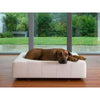 Pet Interiors Cube Genuine Leather Dog Bed-Dog Bed-Pet Interiors- Silver Circle Pets