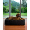 Pet Interiors Cube Genuine Leather Dog Bed-Dog Bed-Pet Interiors- Silver Circle Pets
