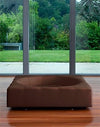 Pet Interiors Cube Genuine Leather Dog Bed-Dog Bed-Pet Interiors- Silver Circle Pets