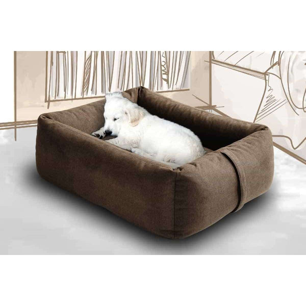 Pet Interiors Fabric Dog Bed BOOX-Dog Bed-Pet Interiors- Silver Circle Pets
